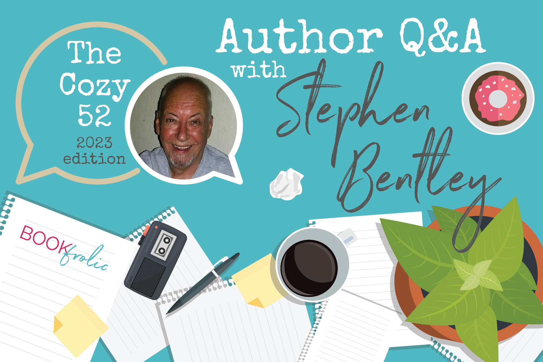 banner for author interview with Stephen Bentley / KJ Cornwall