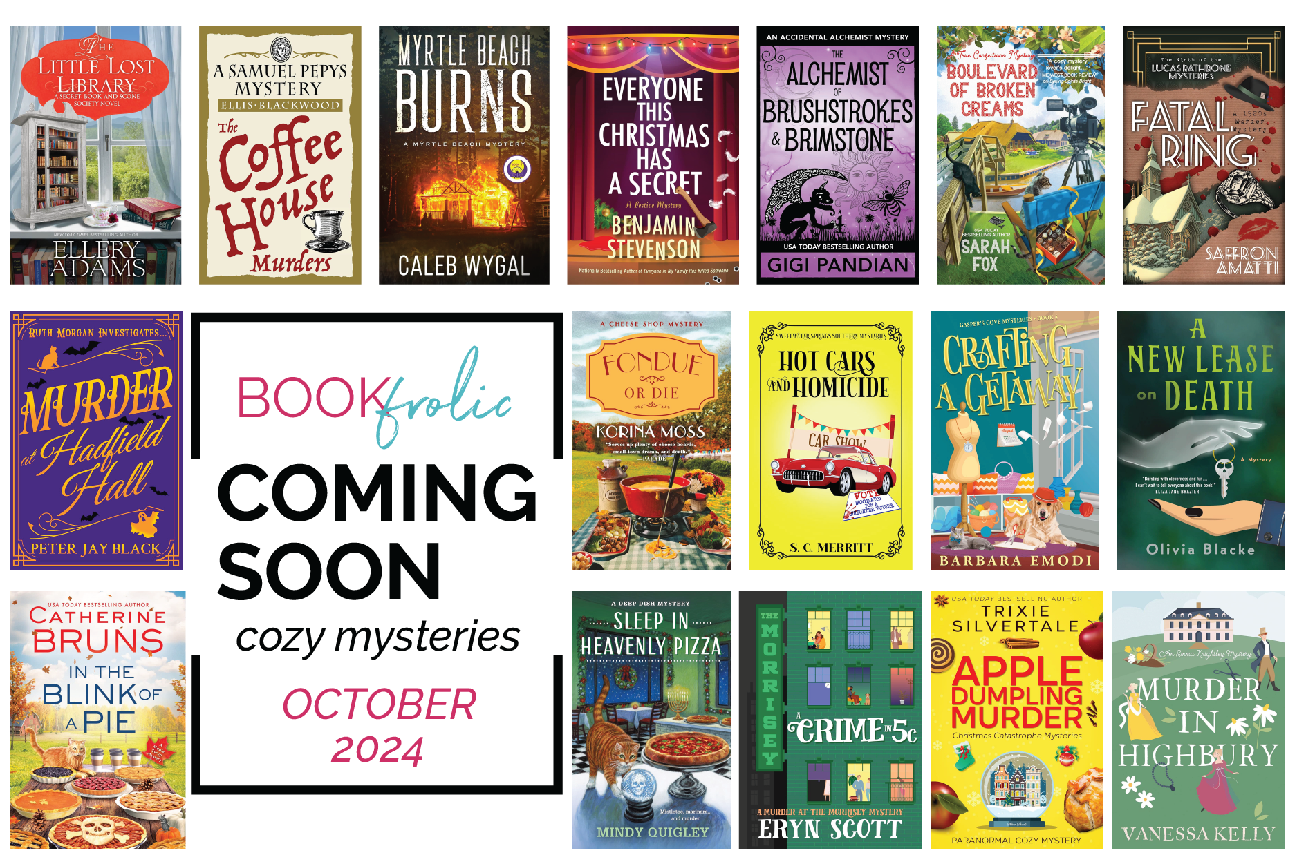 Coming Soon - Cozy Mystery releases in October 2024