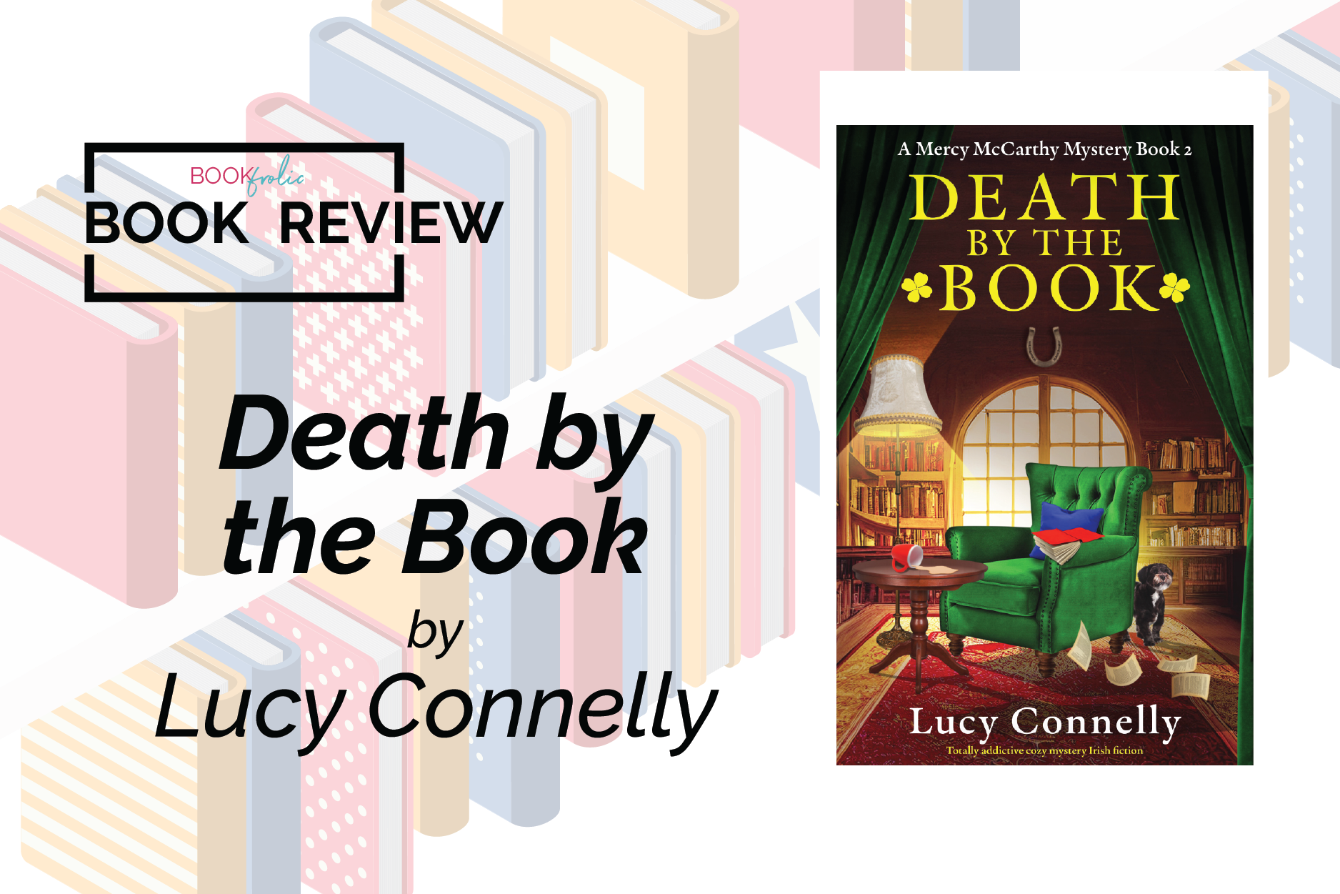 book review banner of Death by the Book by Lucy Connelly